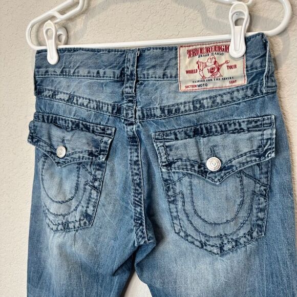 Men’s True Religion Slim Moto Style Distressed Jeans - Size 29 - EUC - Picture 6 of 7
